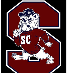  SCSU Black & Garnet Bulldog T-Shirt with Athletics Logo