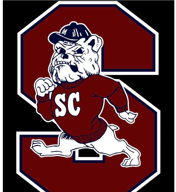 SCSU Black & Garnet Bulldog T-Shirt with Athletics Logo