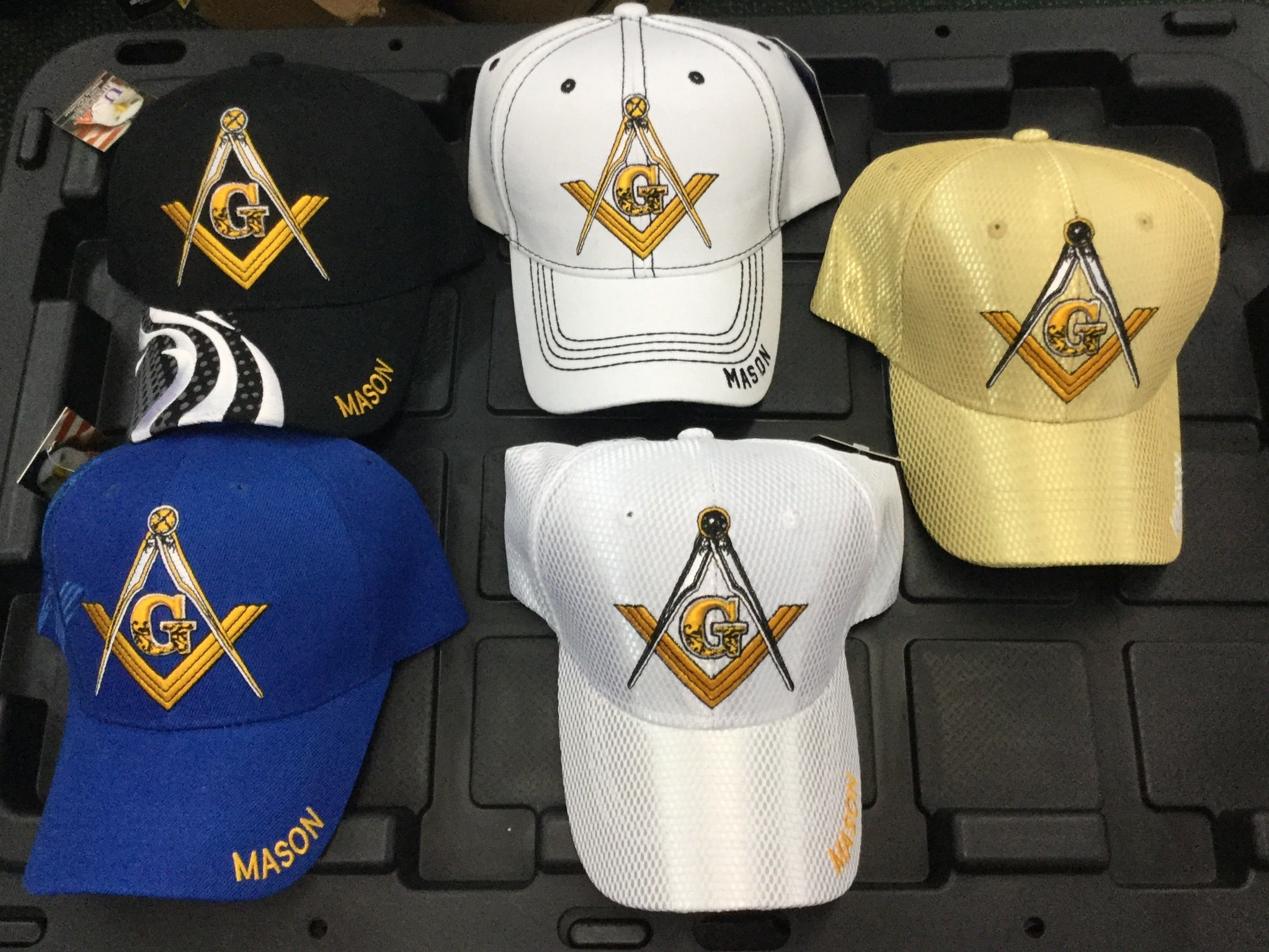 KYS Masonic Baseball Hats - Dozen Pack Camouflage Caps For Masons (Assorted Colors)