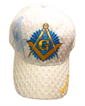 White Mason Symbol Baseball Cap