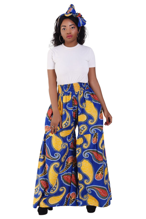 African wide legged  pants