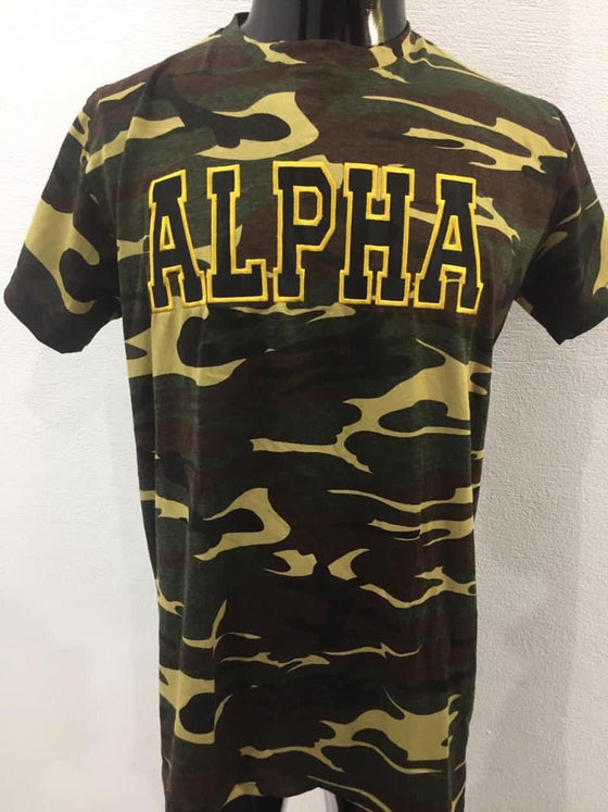 CAMO ALPHA EMBROIDERED
