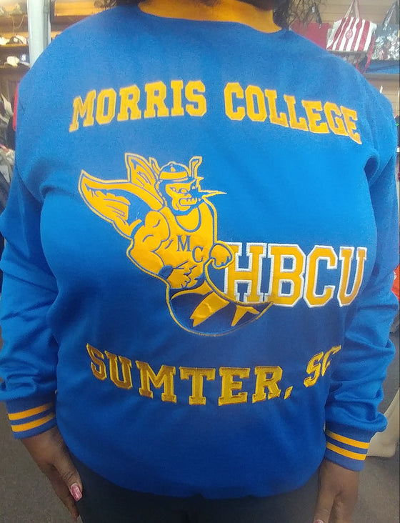 Morris College Embroidered  sweat shirt